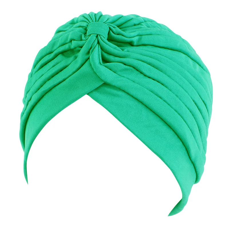 Women Stretchy Turban Cap Muslim Hijabs Hat Female Inner Hijab Solid Arab Indian Cap Wrap Head Scarf Hat Hair Loss Accessories