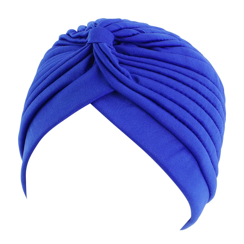 Women Stretchy Turban Cap Muslim Hijabs Hat Female Inner Hijab Solid Arab Indian Cap Wrap Head Scarf Hat Hair Loss Accessories