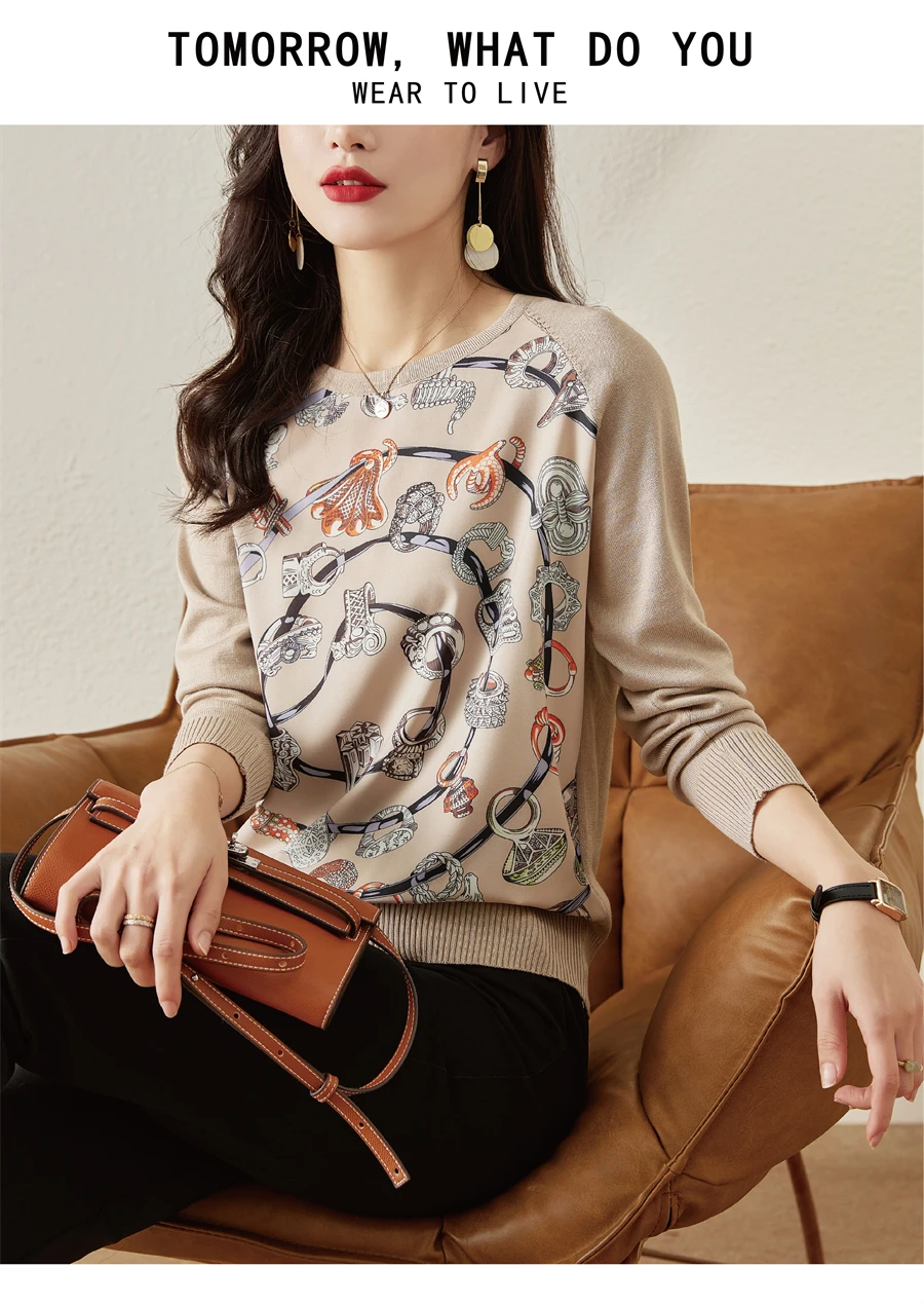 New Casual Soft Knit bottoming shirts Sweater Tees Basic shirts knitted Tops