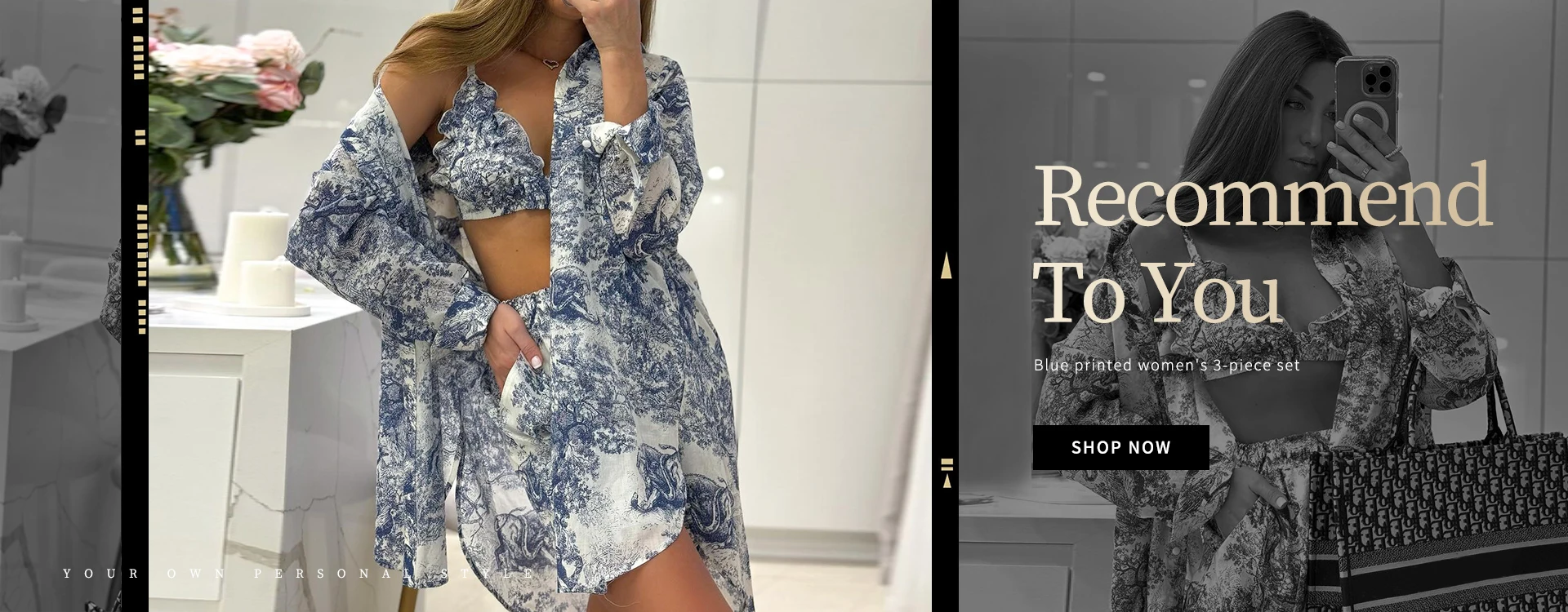 Clacive Summer Slim Blue Office 2 Piece Sets Women Outfit 2024 Elegant Sleeveless Tank Top With Low Waist Shorts Set Female