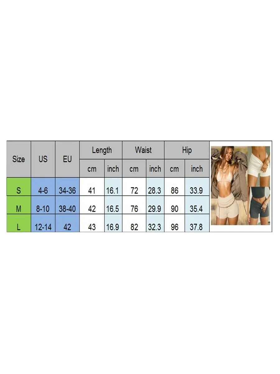 Women Slim Knit Shorts Summer Solid Color High Waist Ribbed Fold Over Waist Short Pants for Yoga Sports Shorts Fitness Shorts