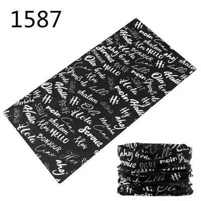 1950 Bandana Cycling Balaclava High Elastic Seamless Bandana Anti-UV Face Mask Neck Muffler Men Women Scarf Tube Face Shield