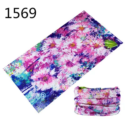 1950 Bandana Cycling Balaclava High Elastic Seamless Bandana Anti-UV Face Mask Neck Muffler Men Women Scarf Tube Face Shield