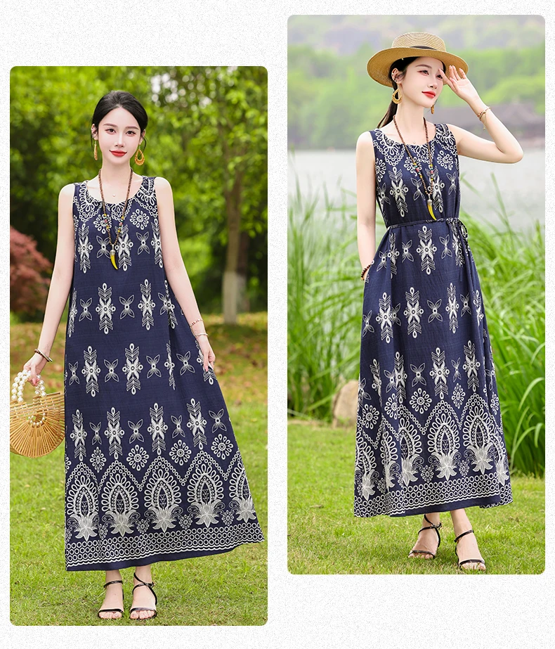 New Fashion 2026 Summer Print Women Short Sleeve Cotton Plus Size Women Clothing Dress Ladies Large Size Vestidos dresses
