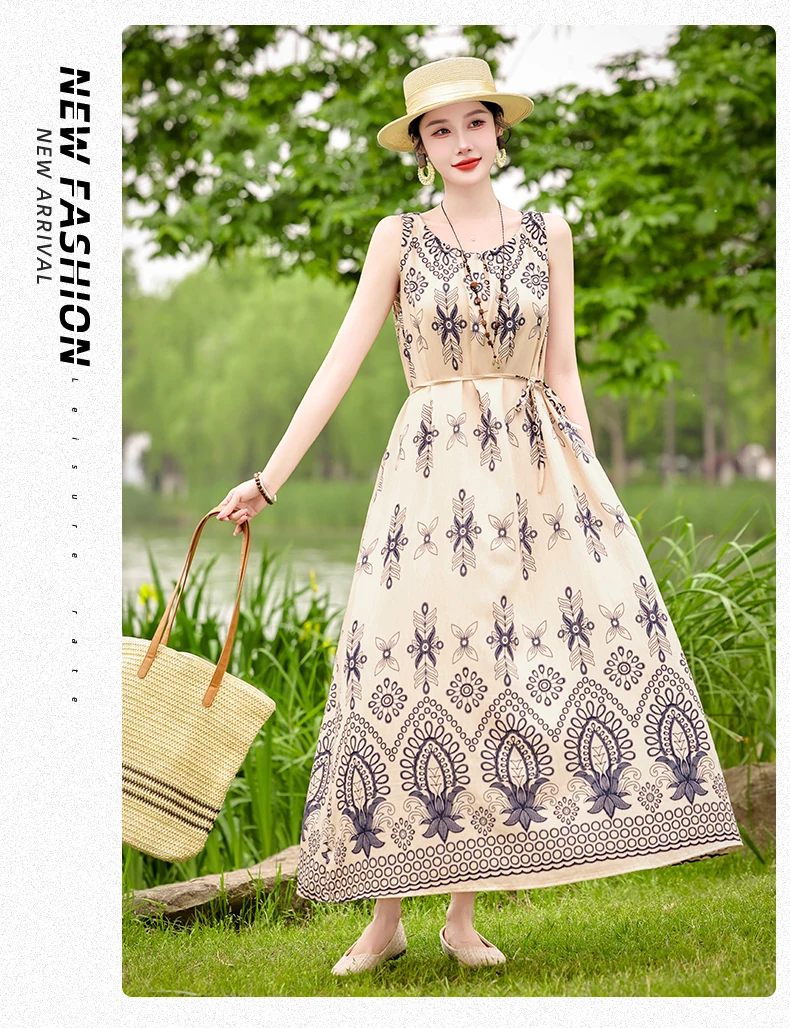 New Fashion 2026 Summer Print Women Short Sleeve Cotton Plus Size Women Clothing Dress Ladies Large Size Vestidos dresses