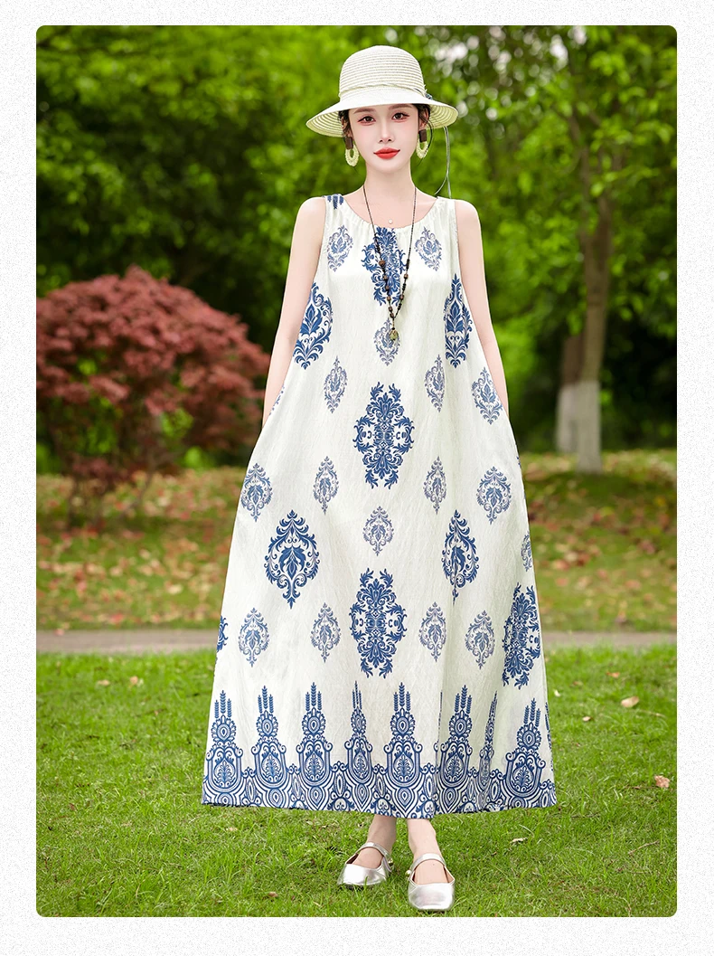 New Fashion 2026 Summer Print Women Short Sleeve Cotton Plus Size Women Clothing Dress Ladies Large Size Vestidos dresses
