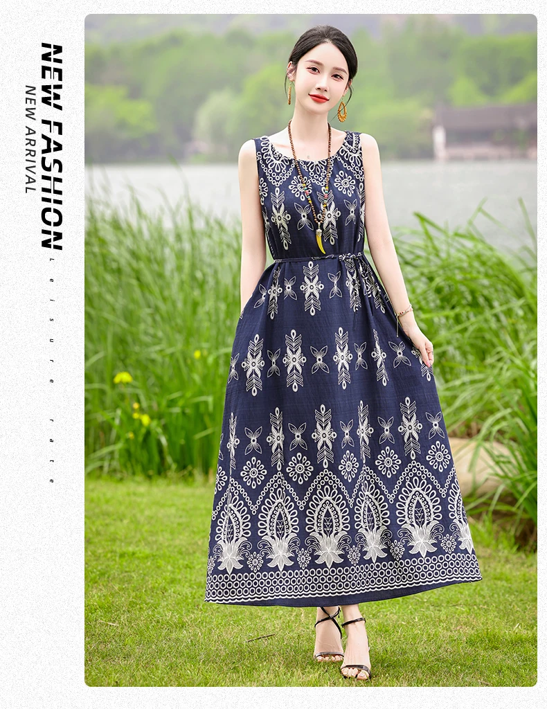 New Fashion 2026 Summer Print Women Short Sleeve Cotton Plus Size Women Clothing Dress Ladies Large Size Vestidos dresses