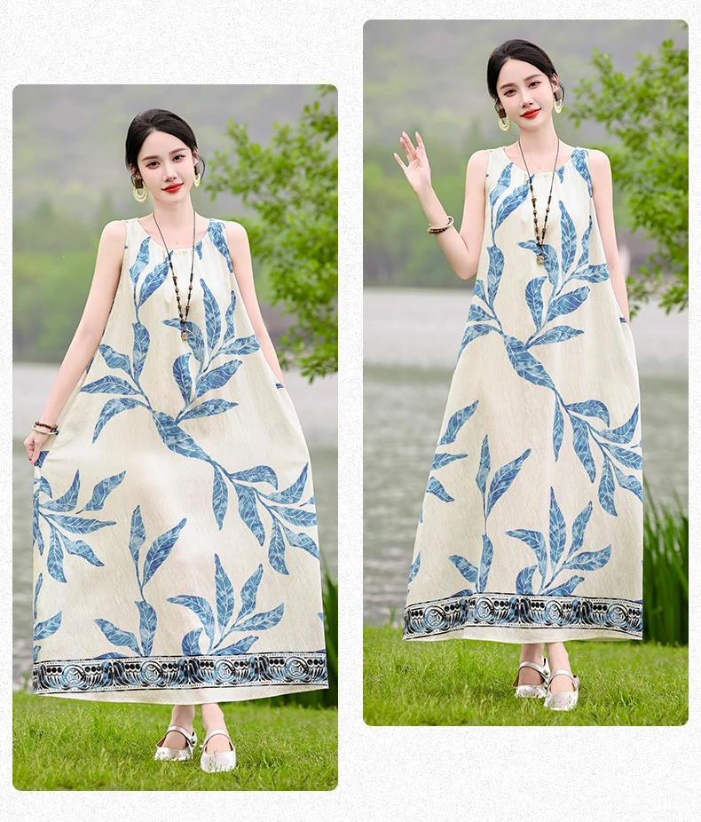New Fashion 2026 Summer Print Women Short Sleeve Cotton Plus Size Women Clothing Dress Ladies Large Size Vestidos dresses