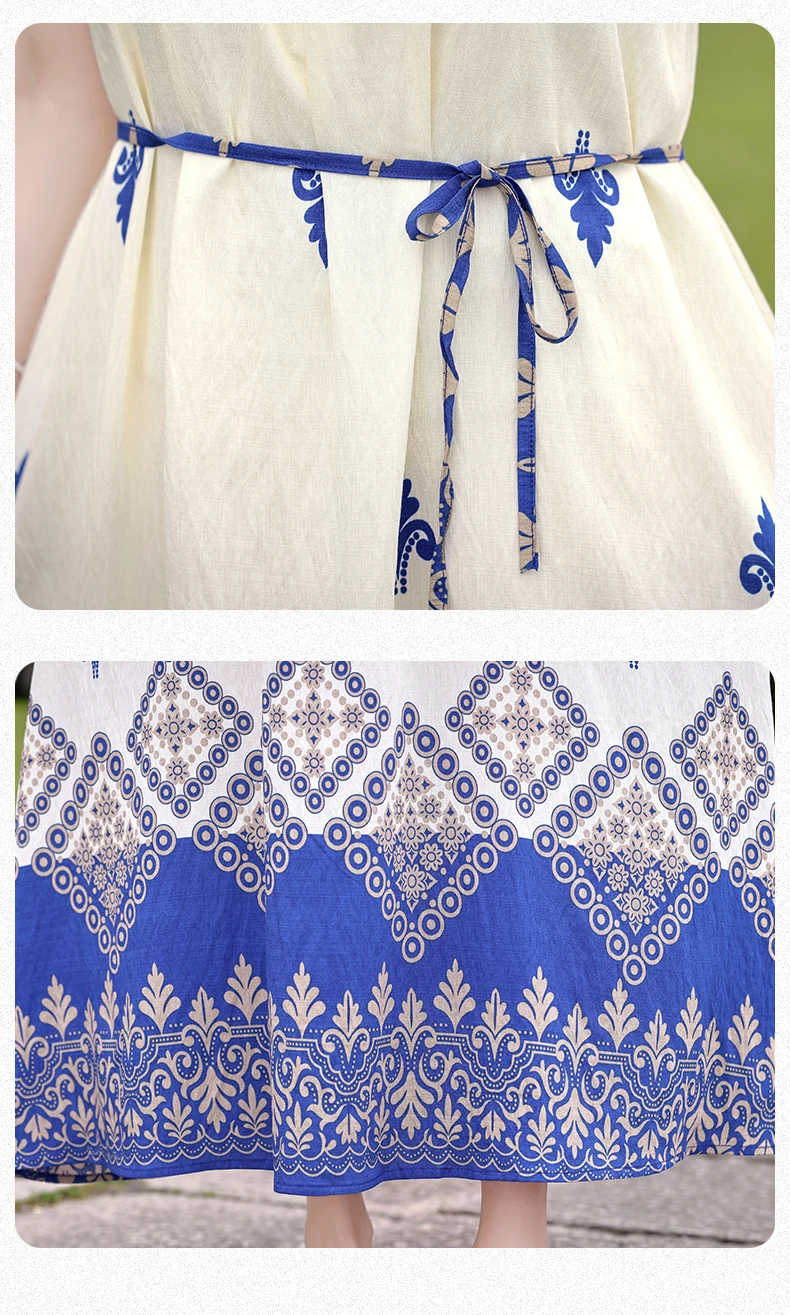 New Fashion 2026 Summer Print Women Short Sleeve Cotton Plus Size Women Clothing Dress Ladies Large Size Vestidos dresses
