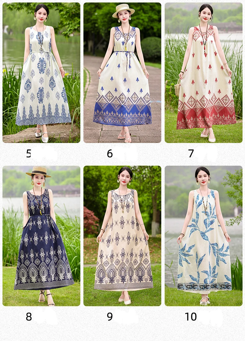 New Fashion 2026 Summer Print Women Short Sleeve Cotton Plus Size Women Clothing Dress Ladies Large Size Vestidos dresses