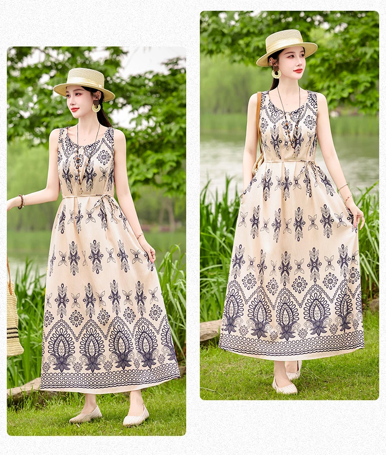 New Fashion 2026 Summer Print Women Short Sleeve Cotton Plus Size Women Clothing Dress Ladies Large Size Vestidos dresses