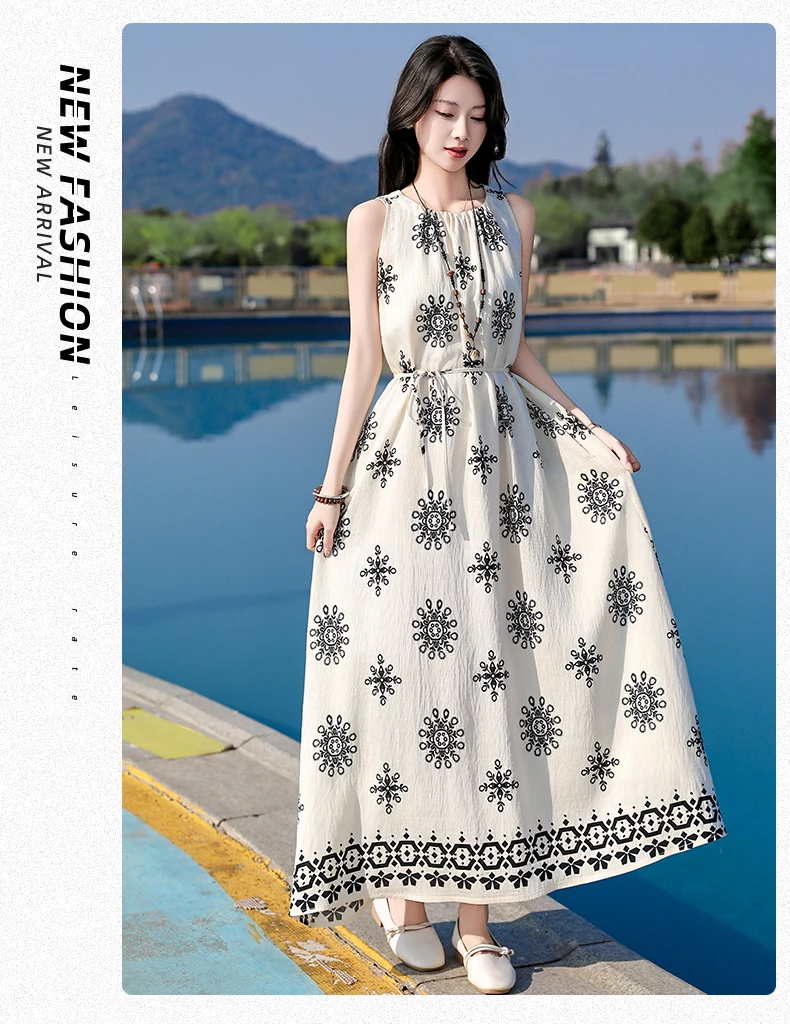 New Fashion 2026 Summer Print Women Short Sleeve Cotton Plus Size Women Clothing Dress Ladies Large Size Vestidos dresses