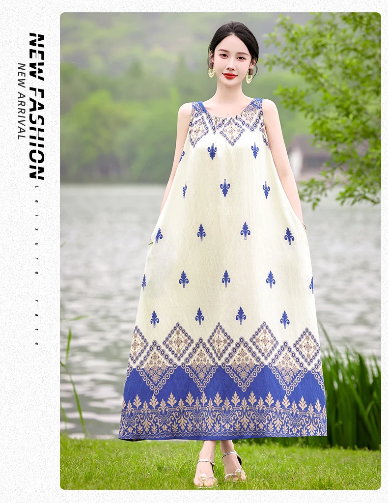 New Fashion 2026 Summer Print Women Short Sleeve Cotton Plus Size Women Clothing Dress Ladies Large Size Vestidos dresses