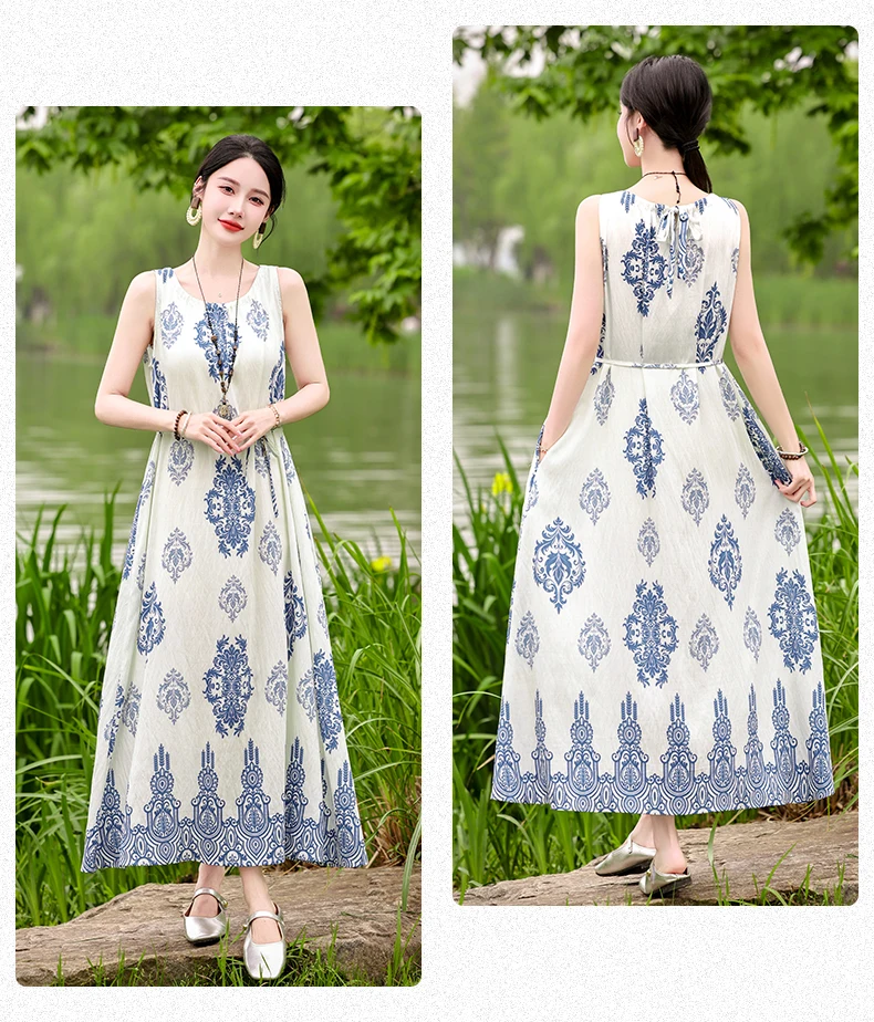 New Fashion 2026 Summer Print Women Short Sleeve Cotton Plus Size Women Clothing Dress Ladies Large Size Vestidos dresses