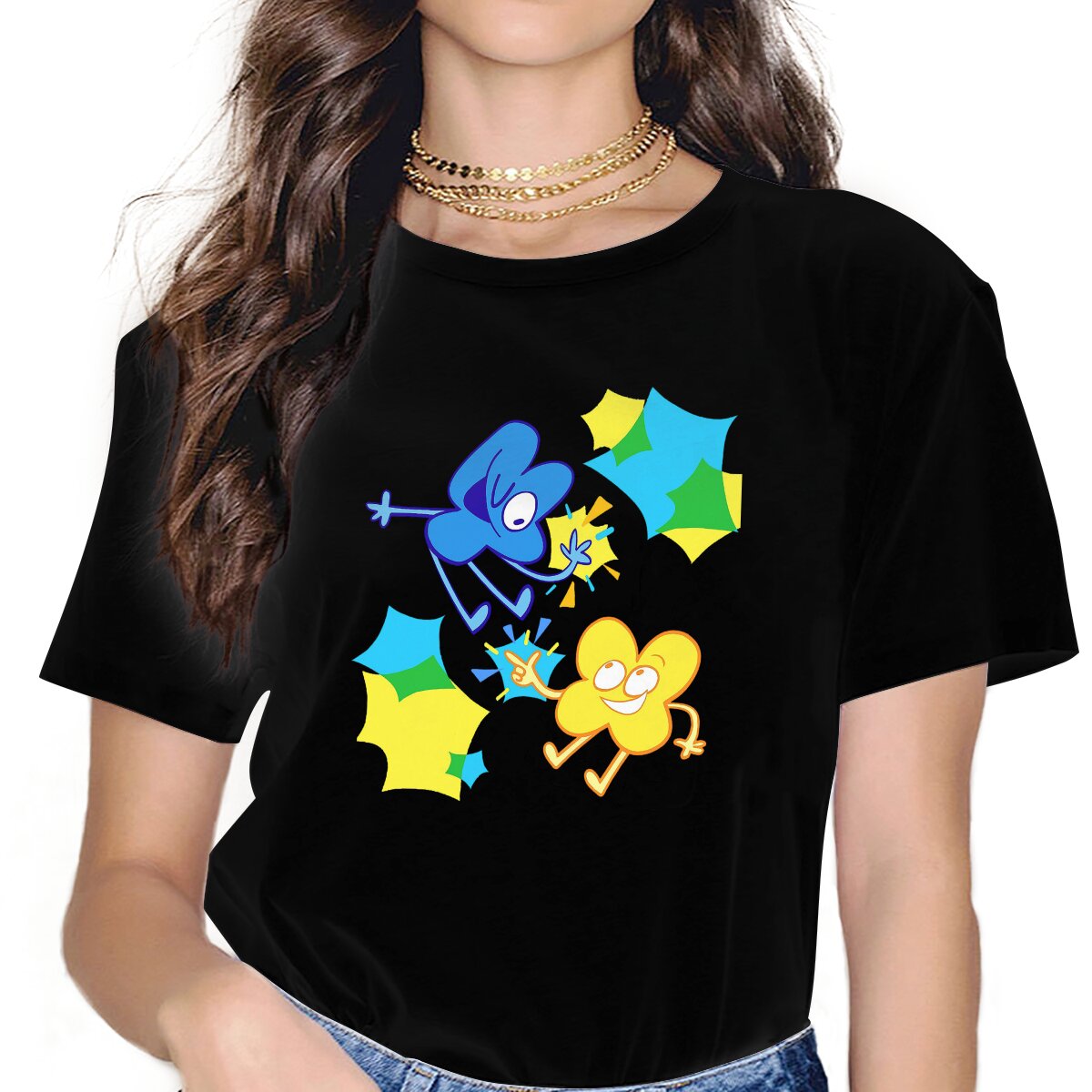 Battle for Dream Island BFDI 4 and X Polyester TShirt for Women BFB Humor Summer Tee T Shirt High Quality New Design