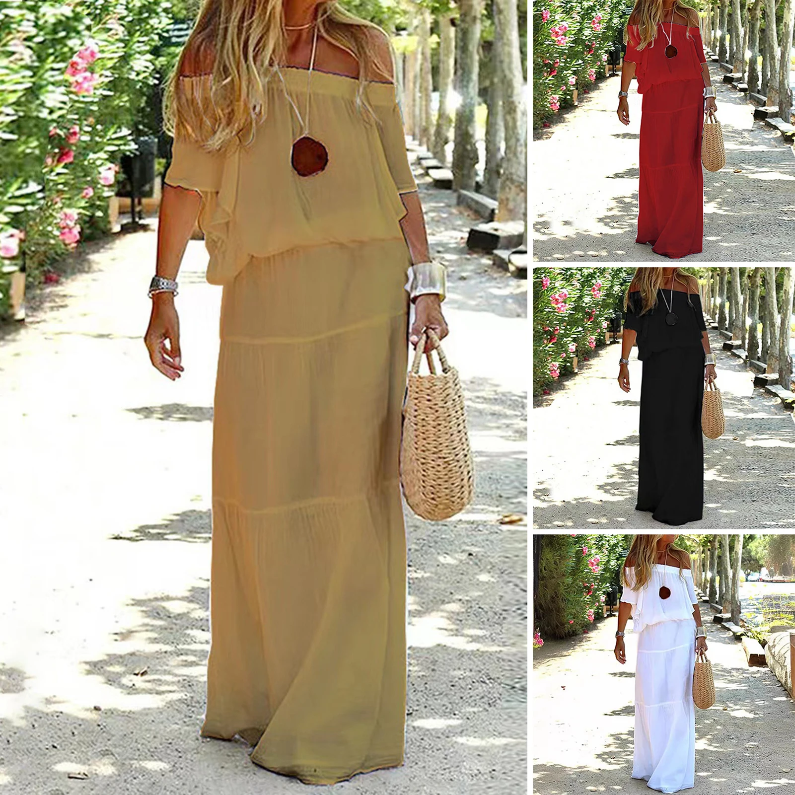 Chic and Elegant White Bohemia Dress V-neck Lace Up Cover Up For Woman 2023 Summer Maxi Dress Beachwear Holiday Beach Slip Dress