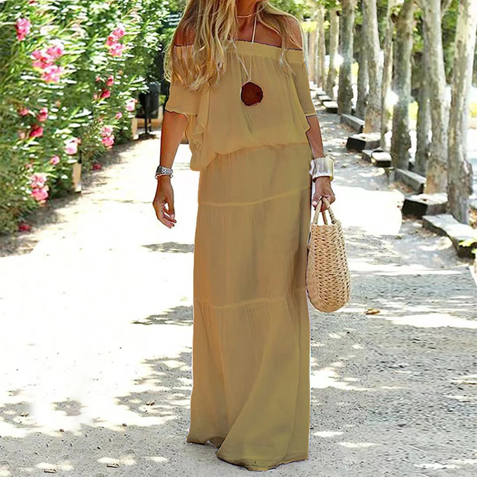 Chic and Elegant White Bohemia Dress V-neck Lace Up Cover Up For Woman 2023 Summer Maxi Dress Beachwear Holiday Beach Slip Dress