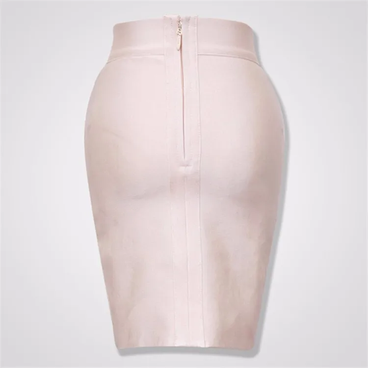 High Quality Ladies Rayon Thick Short Bandage Skirt Cocktail Party Cute Mini Skirt