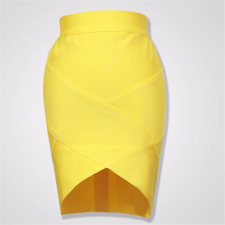 High Quality Ladies Rayon Thick Short Bandage Skirt Cocktail Party Cute Mini Skirt