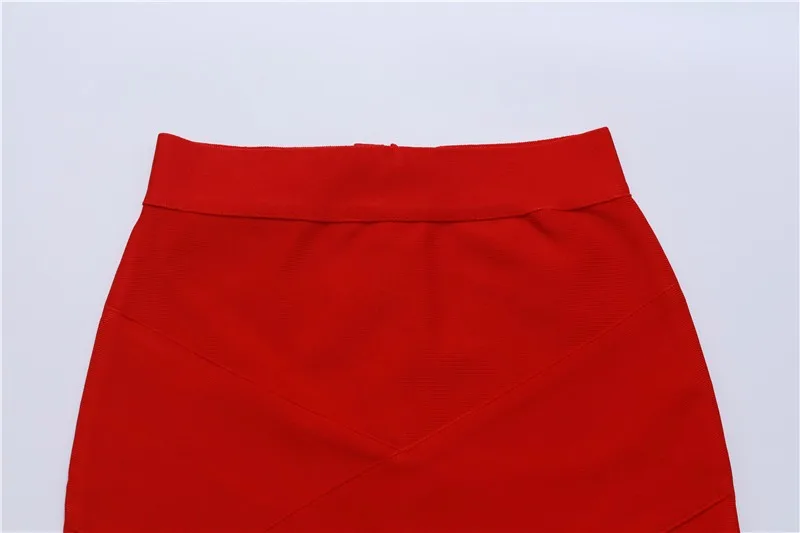 High Quality Ladies Rayon Thick Short Bandage Skirt Cocktail Party Cute Mini Skirt