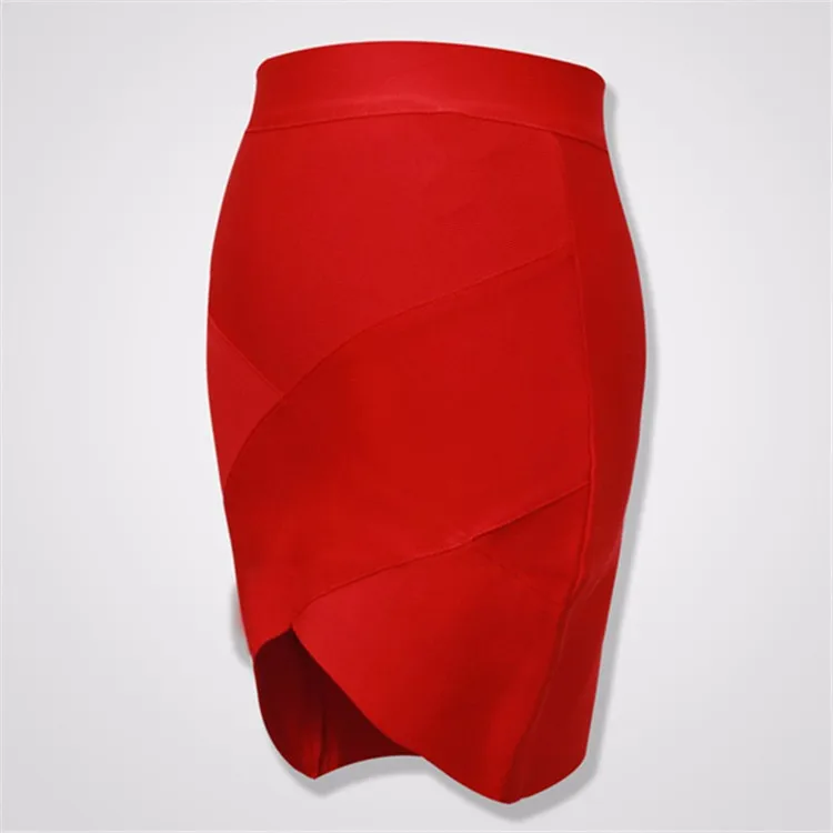 High Quality Ladies Rayon Thick Short Bandage Skirt Cocktail Party Cute Mini Skirt