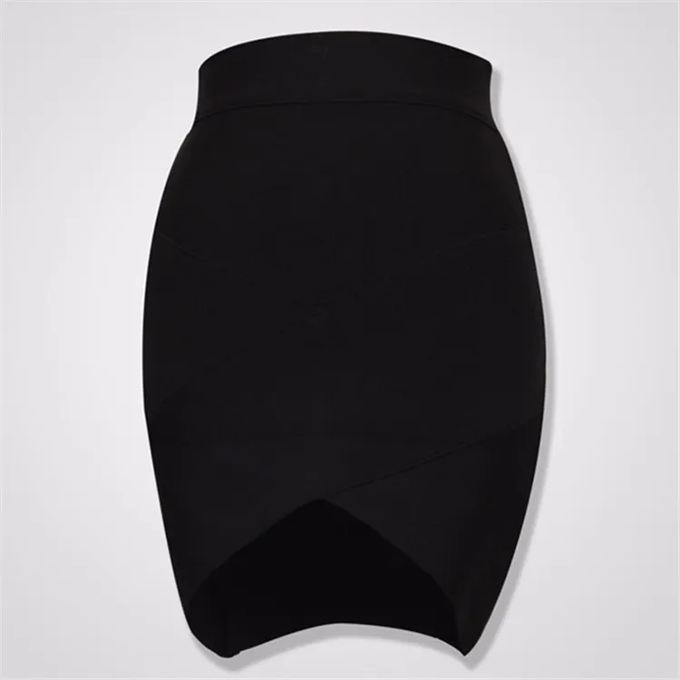 High Quality Ladies Rayon Thick Short Bandage Skirt Cocktail Party Cute Mini Skirt