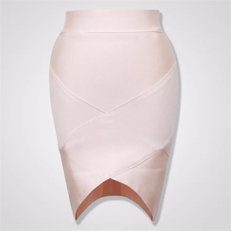 High Quality Ladies Rayon Thick Short Bandage Skirt Cocktail Party Cute Mini Skirt