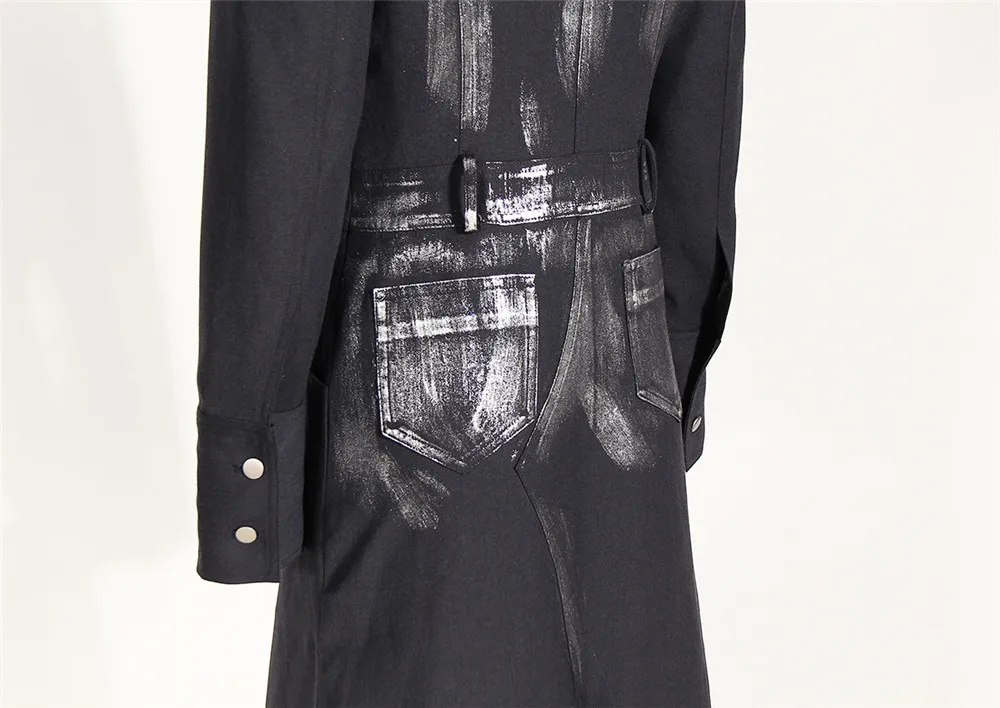 Women Irregular Long Blazer New V-neck Long Sleeve Loose Jacket Fashion Tide Spring Autumn 2023