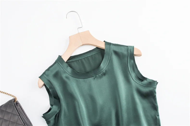Korean Women's Summer Elegance Shirt Fashion Satin Tank Top Ice Silk Office Lady Blouse Elegant Summer Blusas
