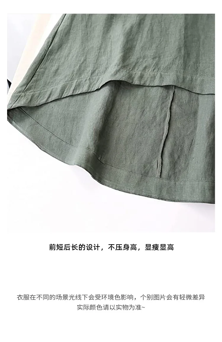 100% Linen Summer Vest Dress Women's 2026 Spring New Asymmetric Hem Chic Sleeveless Linen Dresses Female Vestidos