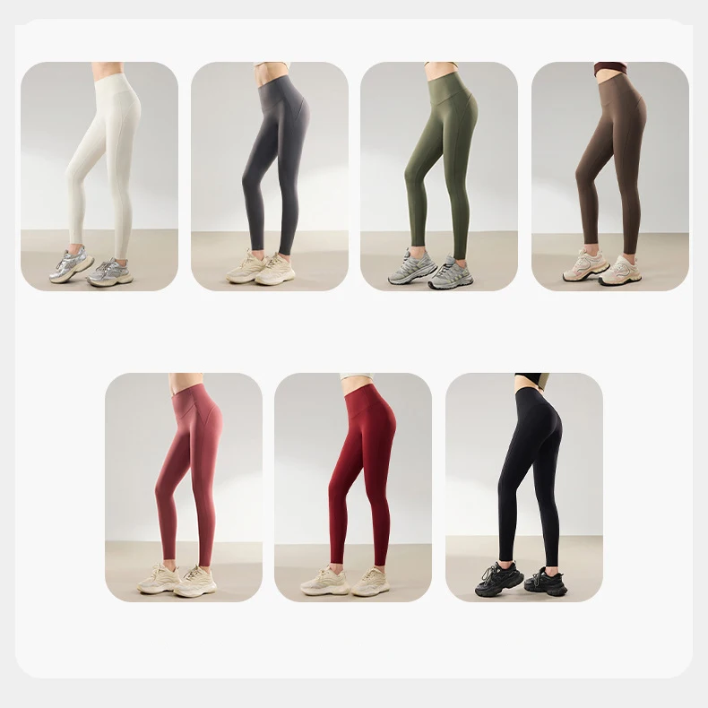 BIVIGAOS Spring Summer High Waist Butt Lifter Sharkskin Leggings Women Micro Pressure Thin Breathable Sport Fitness Leggings