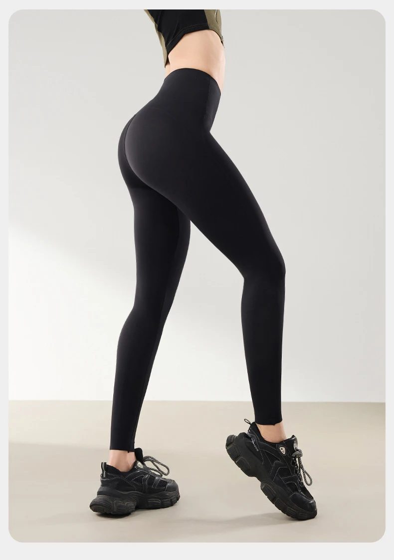 BIVIGAOS Spring Summer High Waist Butt Lifter Sharkskin Leggings Women Micro Pressure Thin Breathable Sport Fitness Leggings