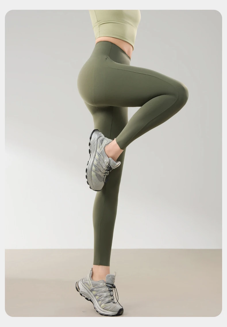 BIVIGAOS Spring Summer High Waist Butt Lifter Sharkskin Leggings Women Micro Pressure Thin Breathable Sport Fitness Leggings