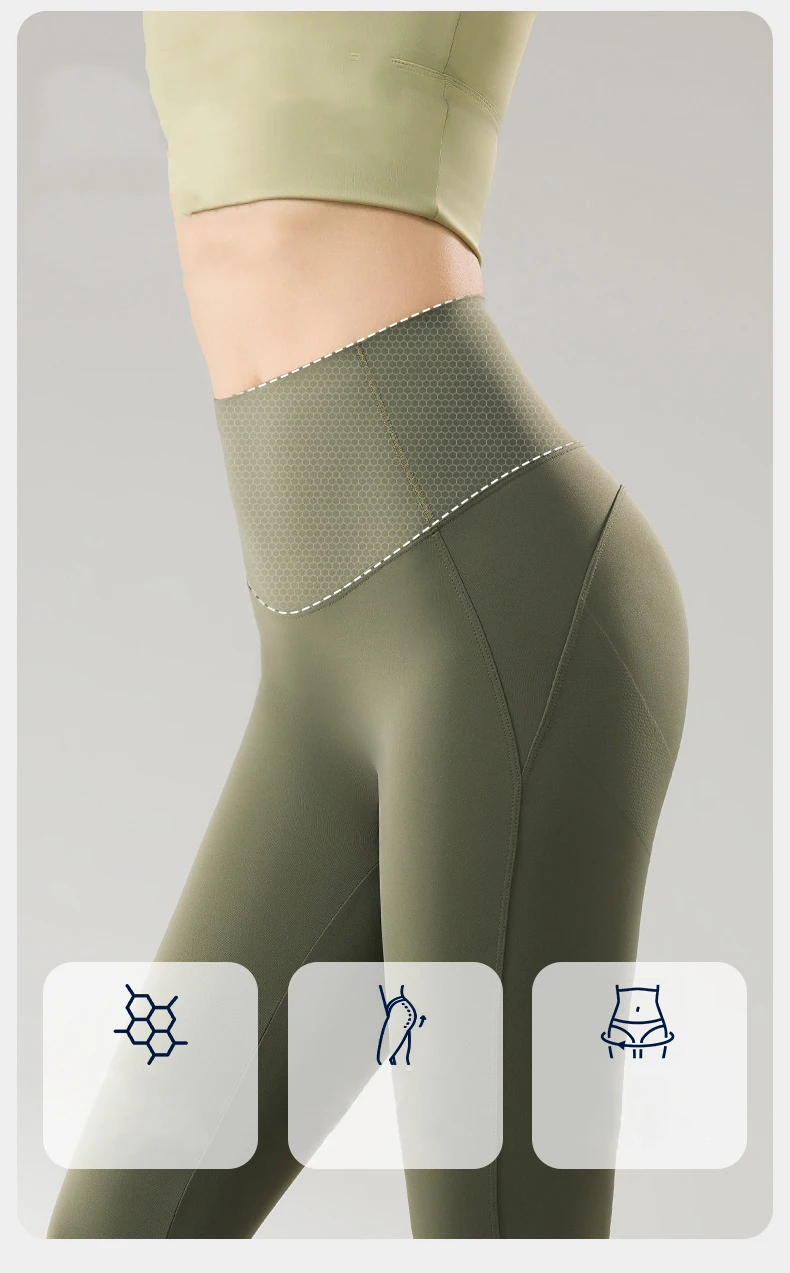 BIVIGAOS Spring Summer High Waist Butt Lifter Sharkskin Leggings Women Micro Pressure Thin Breathable Sport Fitness Leggings