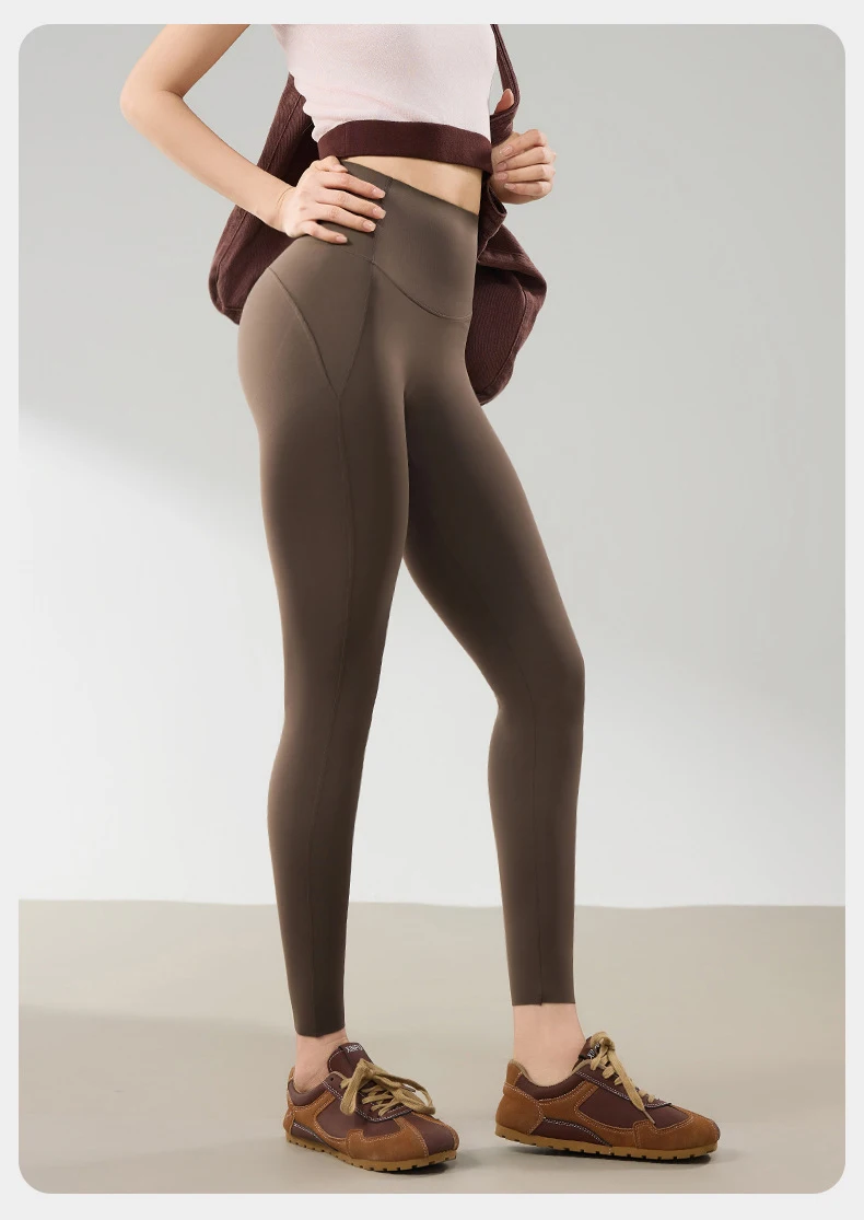 BIVIGAOS Spring Summer High Waist Butt Lifter Sharkskin Leggings Women Micro Pressure Thin Breathable Sport Fitness Leggings