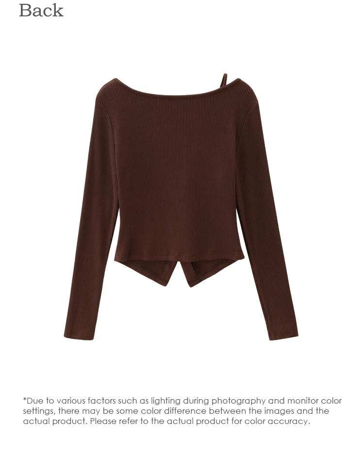 ALXNAN Women's Pullover Elegant Casual Fashion Long Sleeve T-shirt 2026 Spring Simple Basic Style Female Tees L569116 L58908