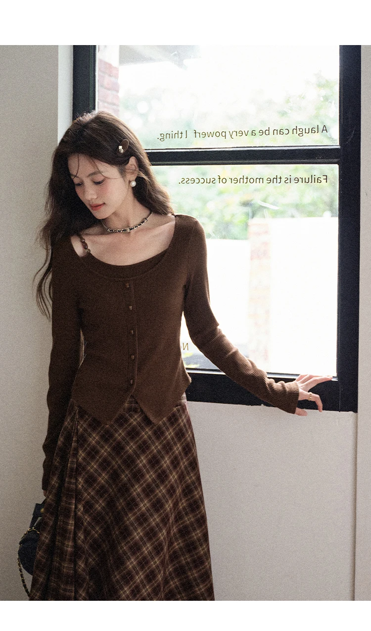 ALXNAN Women's Pullover Elegant Casual Fashion Long Sleeve T-shirt 2026 Spring Simple Basic Style Female Tees L569116 L58908