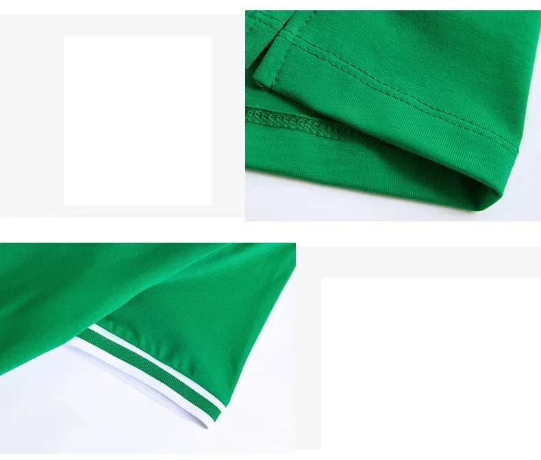 Green pure cotton polo shirt short sleeved T-shirt women's summer new item contrasting color lapel slim fit plus size sports top