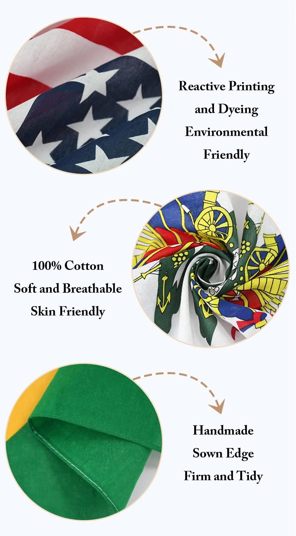 Hip Hop Bandana Barbados Flag Men Women Outdoor Sports Headband Hair Band Wrist Wraps Hair Scarves 100% Cotton Hair Accessories