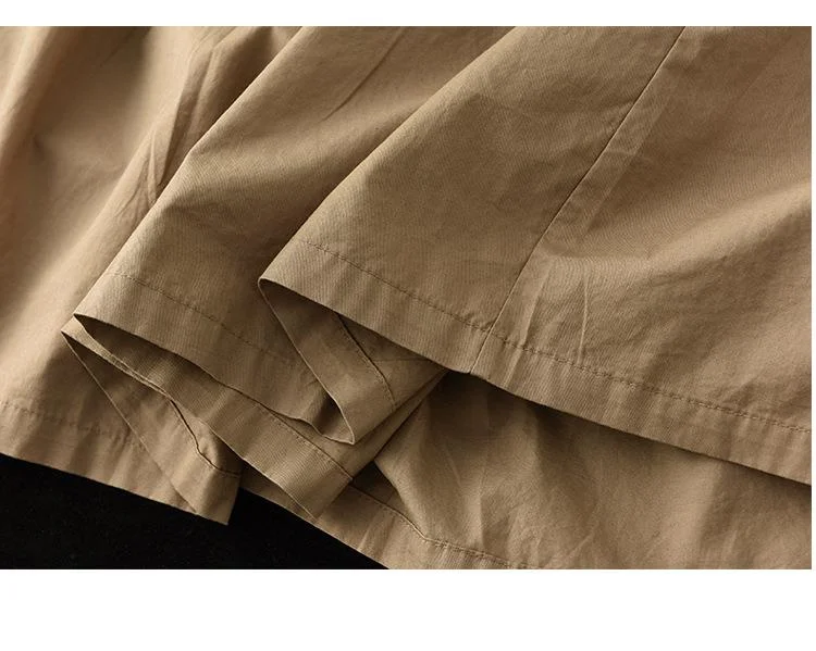 Amax LuluE 2025 Japan Summer Streetwear Fashion Women Khaki A-Line Skirts Ladies Elastic Casual Long Skirt Girls Vintage Clothes