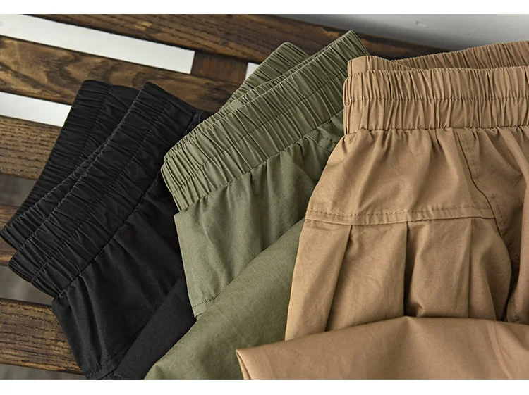Amax LuluE 2025 Japan Summer Streetwear Fashion Women Khaki A-Line Skirts Ladies Elastic Casual Long Skirt Girls Vintage Clothes