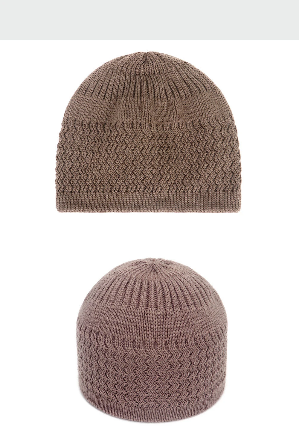 Winter Knitted Muslim Men Prayer Hats Warm Male Beanies Cap Islamic Ramadan Jewish Kippah Homme Hat Men's Wrap Head  Cap