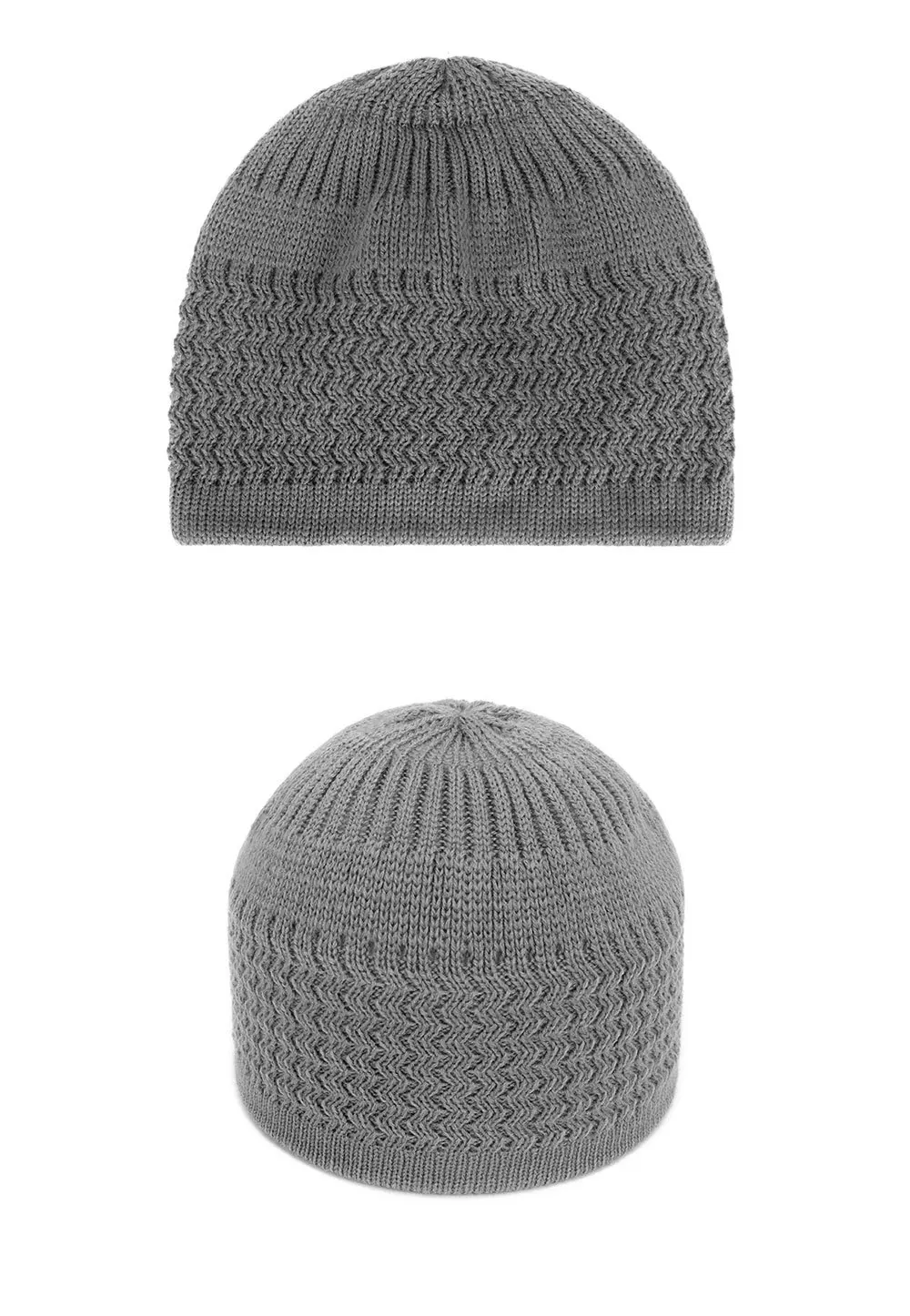 Winter Knitted Muslim Men Prayer Hats Warm Male Beanies Cap Islamic Ramadan Jewish Kippah Homme Hat Men's Wrap Head  Cap