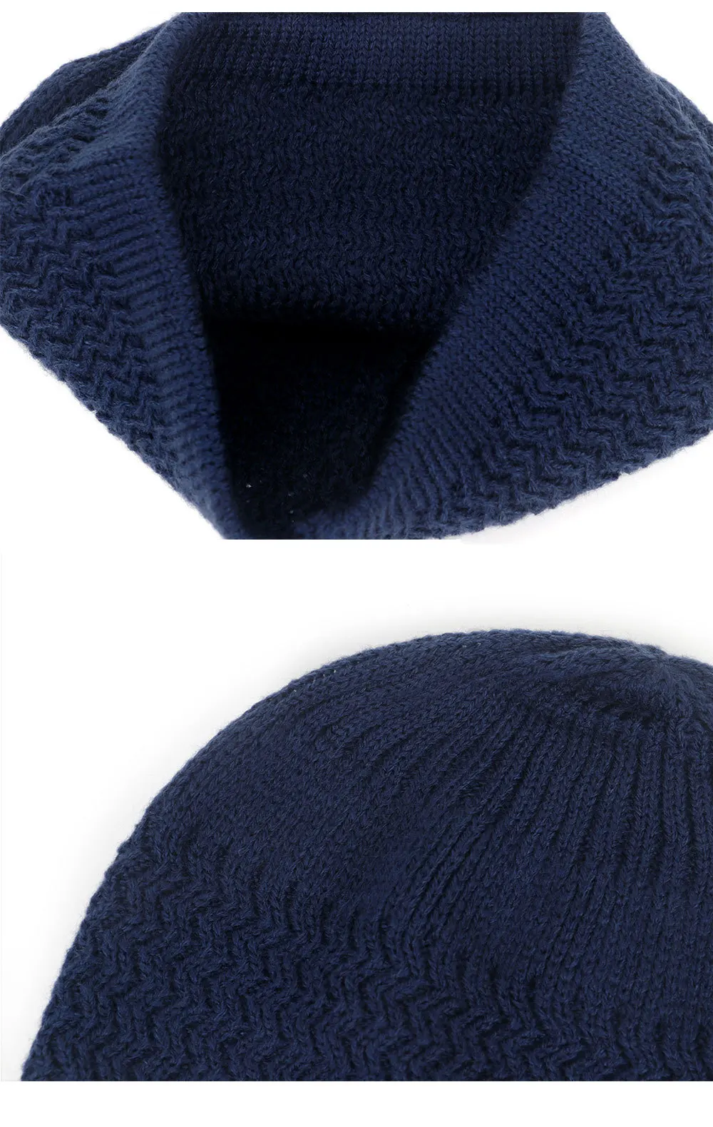 Winter Knitted Muslim Men Prayer Hats Warm Male Beanies Cap Islamic Ramadan Jewish Kippah Homme Hat Men's Wrap Head  Cap
