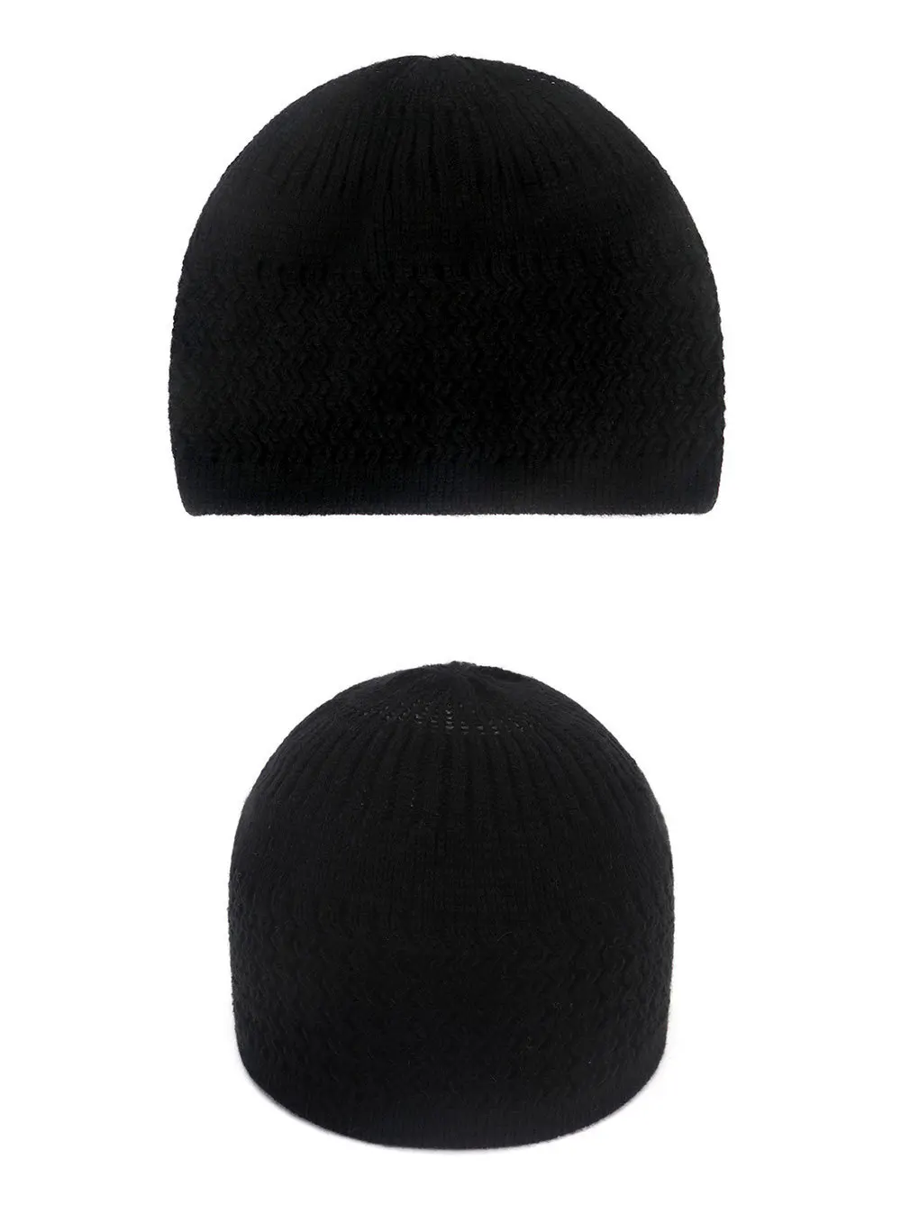 Winter Knitted Muslim Men Prayer Hats Warm Male Beanies Cap Islamic Ramadan Jewish Kippah Homme Hat Men's Wrap Head  Cap