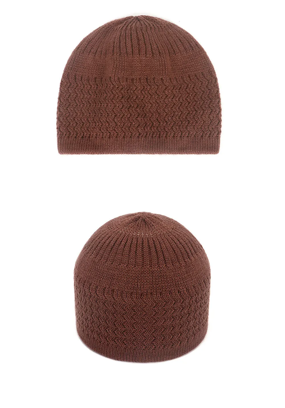 Winter Knitted Muslim Men Prayer Hats Warm Male Beanies Cap Islamic Ramadan Jewish Kippah Homme Hat Men's Wrap Head  Cap