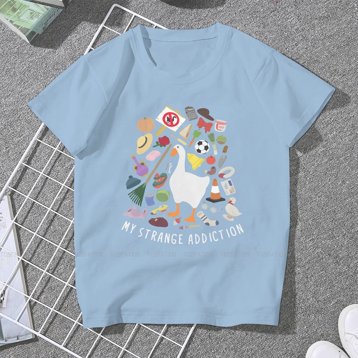 My Goose Addiction Women TShirt Untitled Goose Game Girls Graphic Tops 4XL Cotton Female T Shirt Funny Hipster Gift
