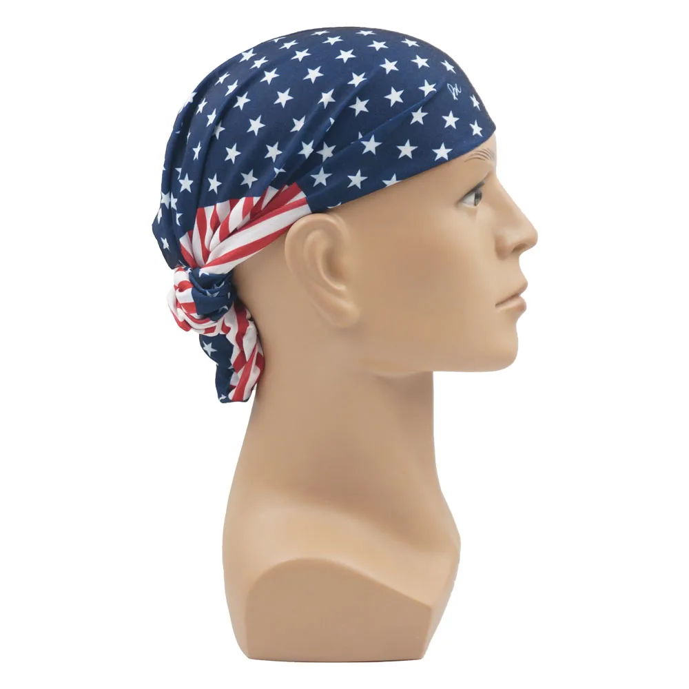Flag of United States Bandana Neck Gaiter Unisex USA America Flag Pattern Headscarf Hiking Headband Cycling Face Cover Balaclava