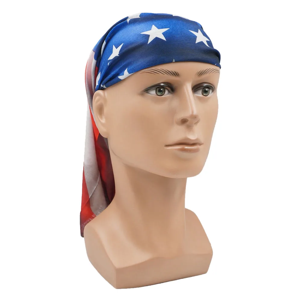 Flag of United States Bandana Neck Gaiter Unisex USA America Flag Pattern Headscarf Hiking Headband Cycling Face Cover Balaclava