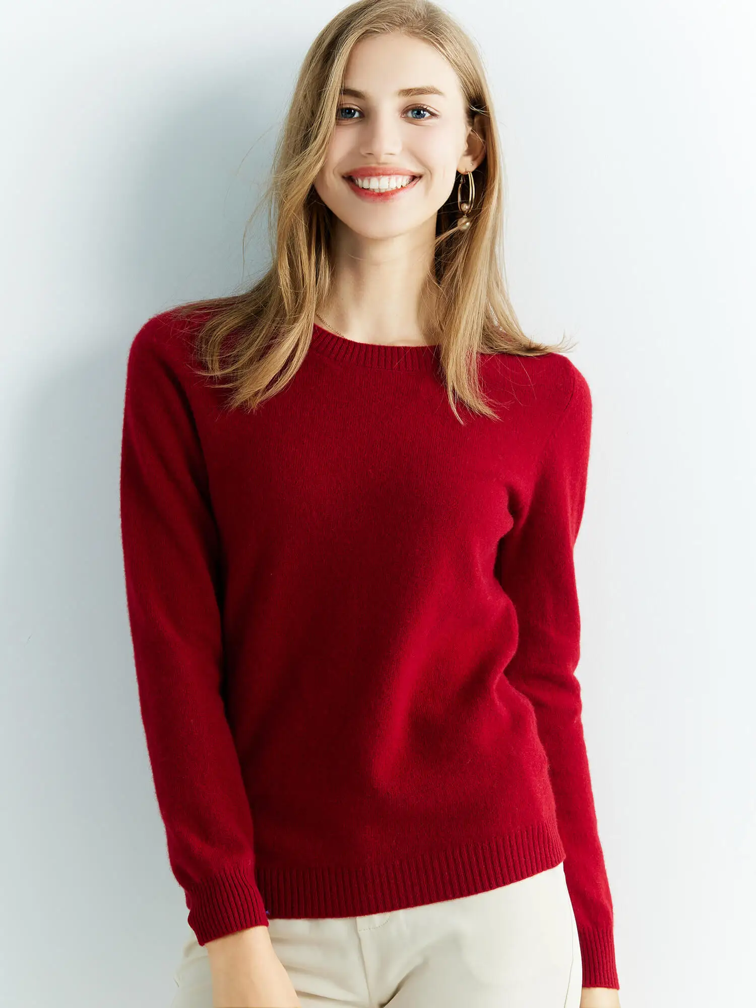 Knitted Sweaters Cashmere Sweater Women 100% Merino Wool O-Neck Vintage Pullovers 2022 Winter Autumn Jumpers Clothing Top Female
